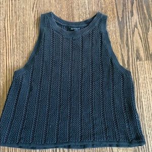 Banana Republic Grey Cropped summer sweater